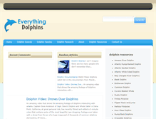 Tablet Screenshot of everythingdolphins.com